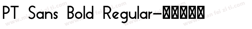 PT Sans Bold Regular字体转换
